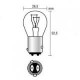 BAZ 15D 12V 21/5W LAMPADINA NEBBIA POSIZIONE