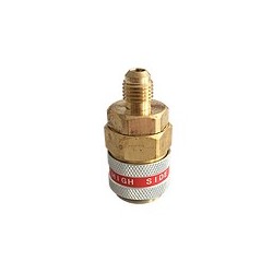 ATTACCO HP R134A 180° M1/4 SAE