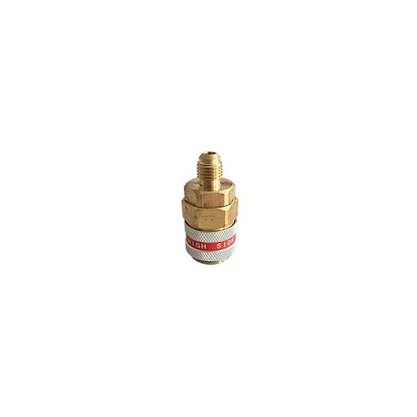 ATTACCO HP R134A 180° M1/4 SAE