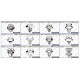 ASSORTIMENTO RIVETTI IN PLASTICA  300PZ