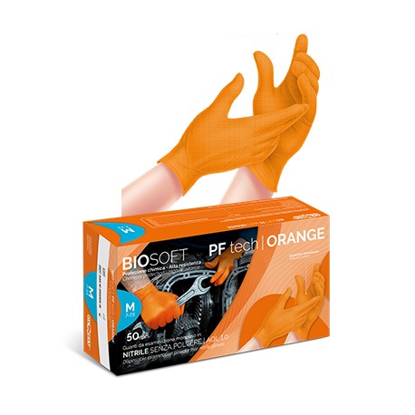 GUANTI IN NITRILE ORANGE
