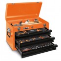 Cassettiera portatile C22E con assortimento di 159 utensili in vassoio morbido in EVA