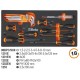 Cassettiera portatile C22E con assortimento di 159 utensili in vassoio morbido in EVA