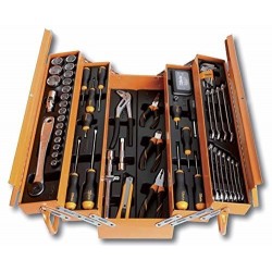 Cestello in lamiera con assortimento di 91 utensili