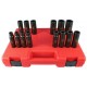 Serie 14 bussole impact 1/2" prolungate bocca esagonale