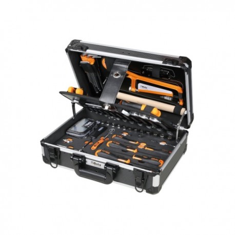 Valigia con assortimento di 128 utensili