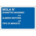 CARTELLO "MOLA N° " 15 177XY