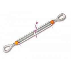 TENDITORI 2 OCCHI ZINC/CAL 7/8