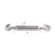 TENDITORI 2 GANCI INOX M6