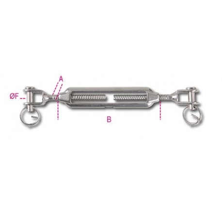 TENDITORI 2 FORCELLE INOX M12