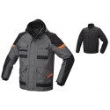 PARKA NYLON 3 IN 1 BLACK-GREY